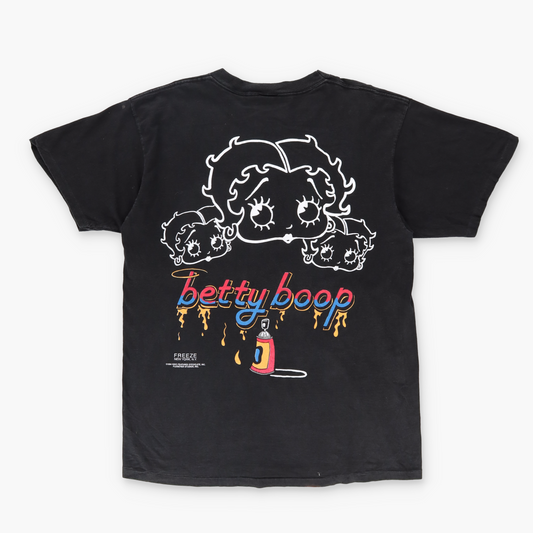 1994 Vintage BETTY BOOP Graffiti Spray Paint Black & White Tee (XL-XXL)