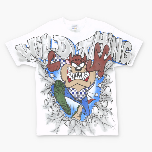 1995 LOONEY TUNES 'Wild Thing' Taz USA Made Two Sided Tee (L)