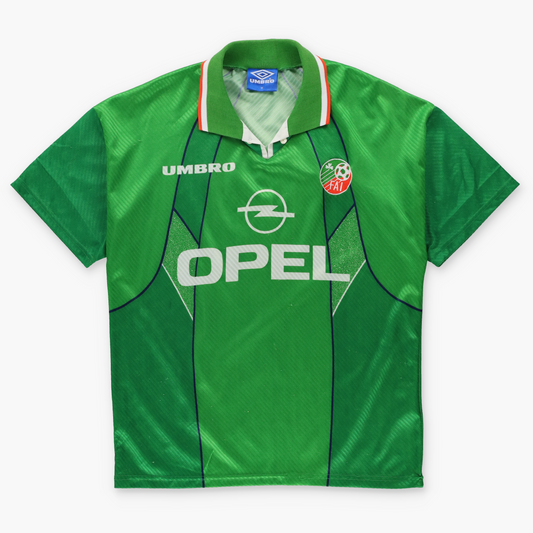 UMBRO Republic Of Ireland 1994-1995 FAI Home Soccer Jersey Irish Made (M)