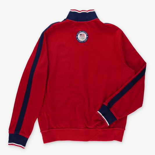 RALPH LAUREN POLO Olympic Team 2012 USA Felt Patch Full Zip Sweatshirt (M-L)