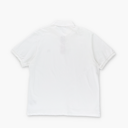 BURBERRY BRIT Embroidered Monogram Logo White Classic Polo Shirt (L)