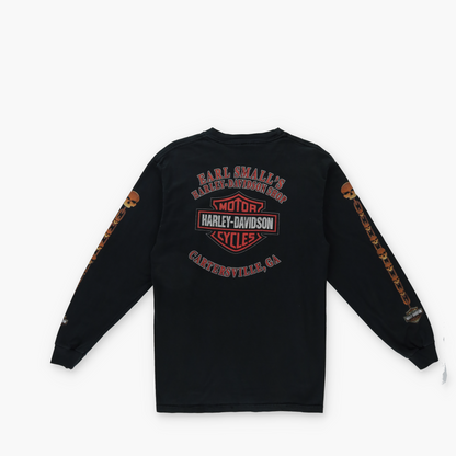 HARLEY DAVIDSON Skull Chain Graphic Cartersville Long Sleeve T-Shirt (S-M)