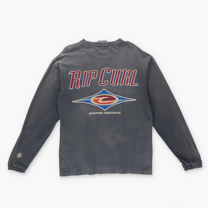 RIPCURL 'AUSTRALIAN Made' Vintage 100% Cotton Single Stitch Surf Long Sleeve T-Shirt (M-L)