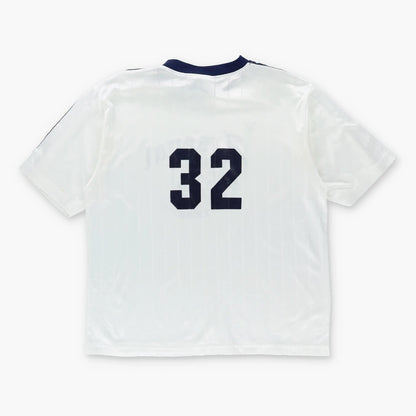 Vintage ADIDAS Arsenal Albany New York YMCA Navy & White #32 Soccer Jersey (XL)