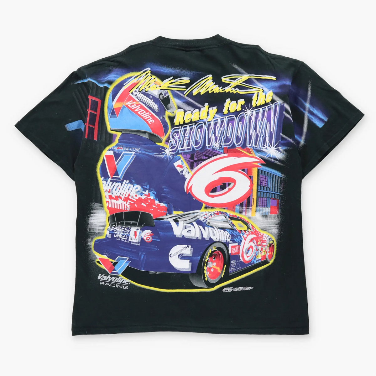 Vintage NASCAR Mark Martin #6 "Ready For The Showdown" Racing Tee (XL)