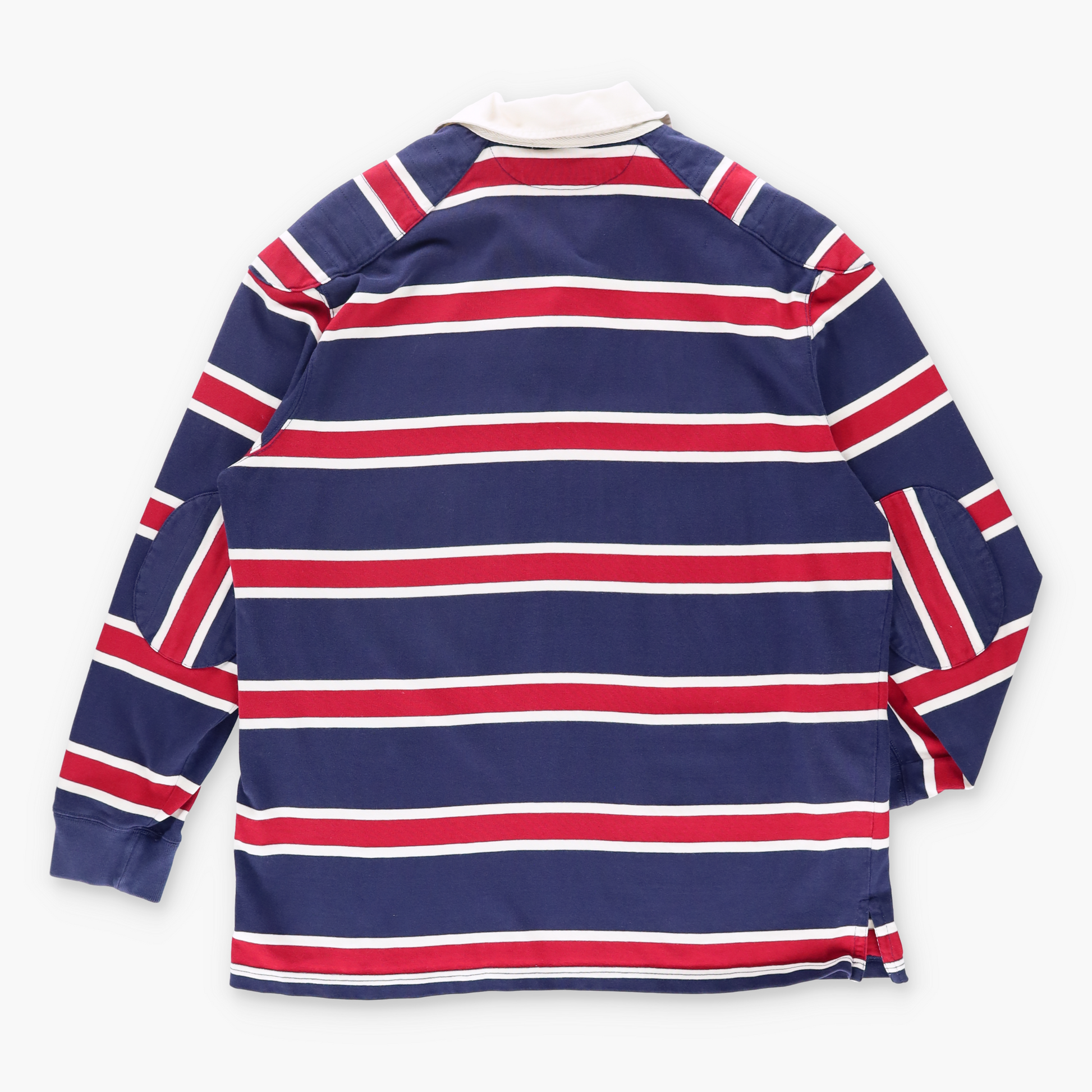 Vintage POLO RALPH LAUREN Embroidered Padded Stripe Rugby Jersey (L) Vintage Sole Melbourne