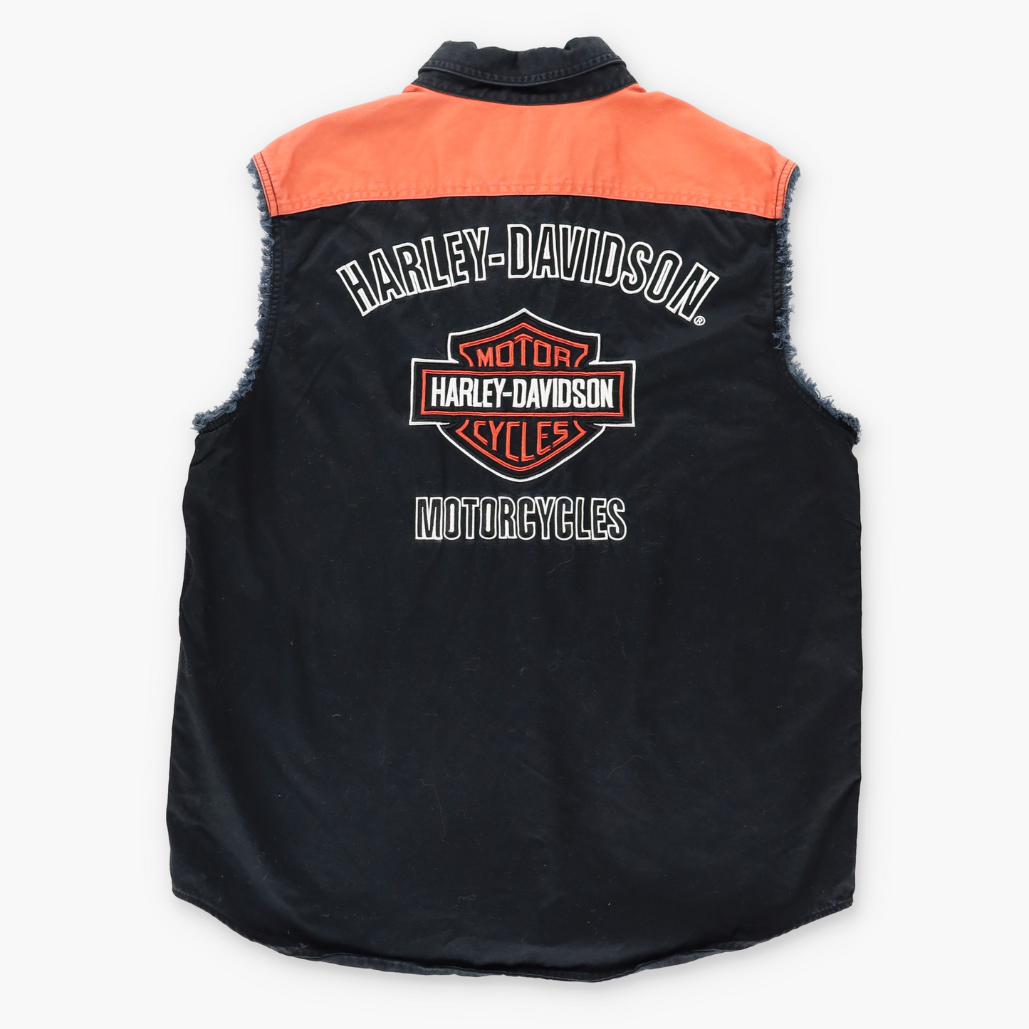 Vintage HARLEY DAVIDSON Embroidered Snap Button Classic Motorcycle Vest (L) Vintage Sole Melbourne