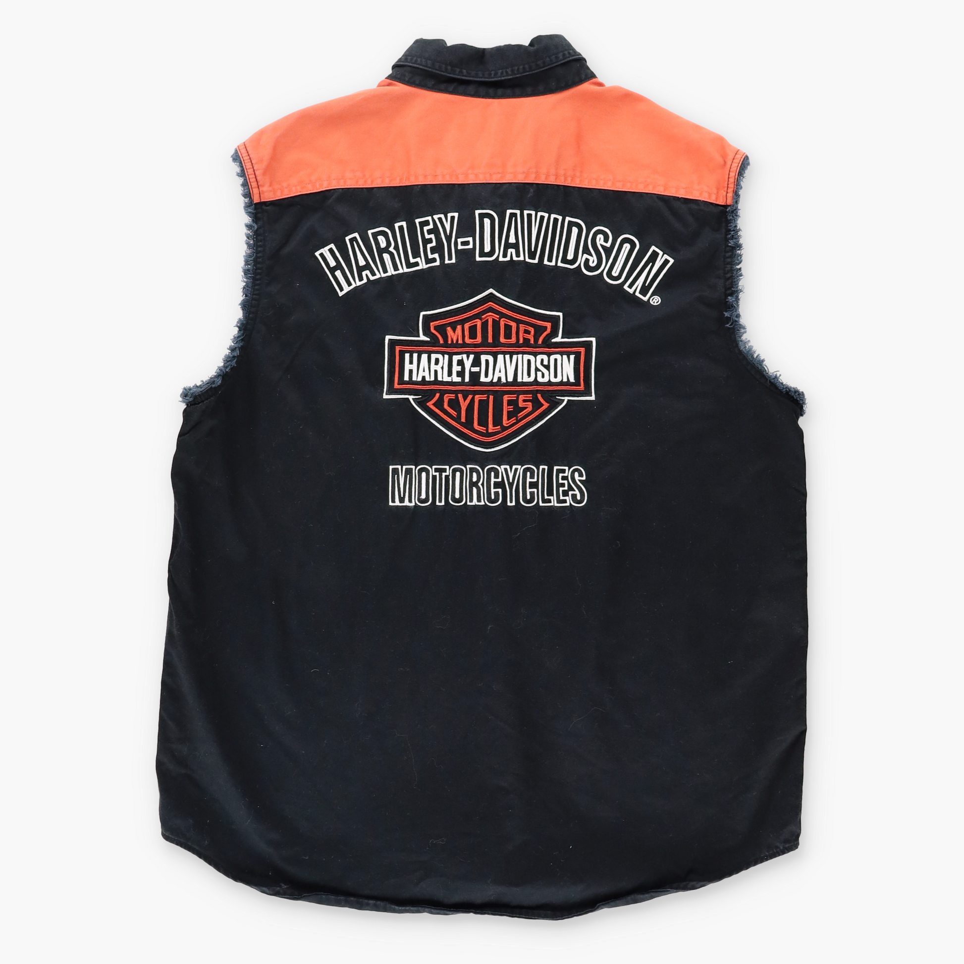 Vintage HARLEY DAVIDSON Embroidered Snap Button Classic Motorcycle Vest (L) Vintage Sole Melbourne