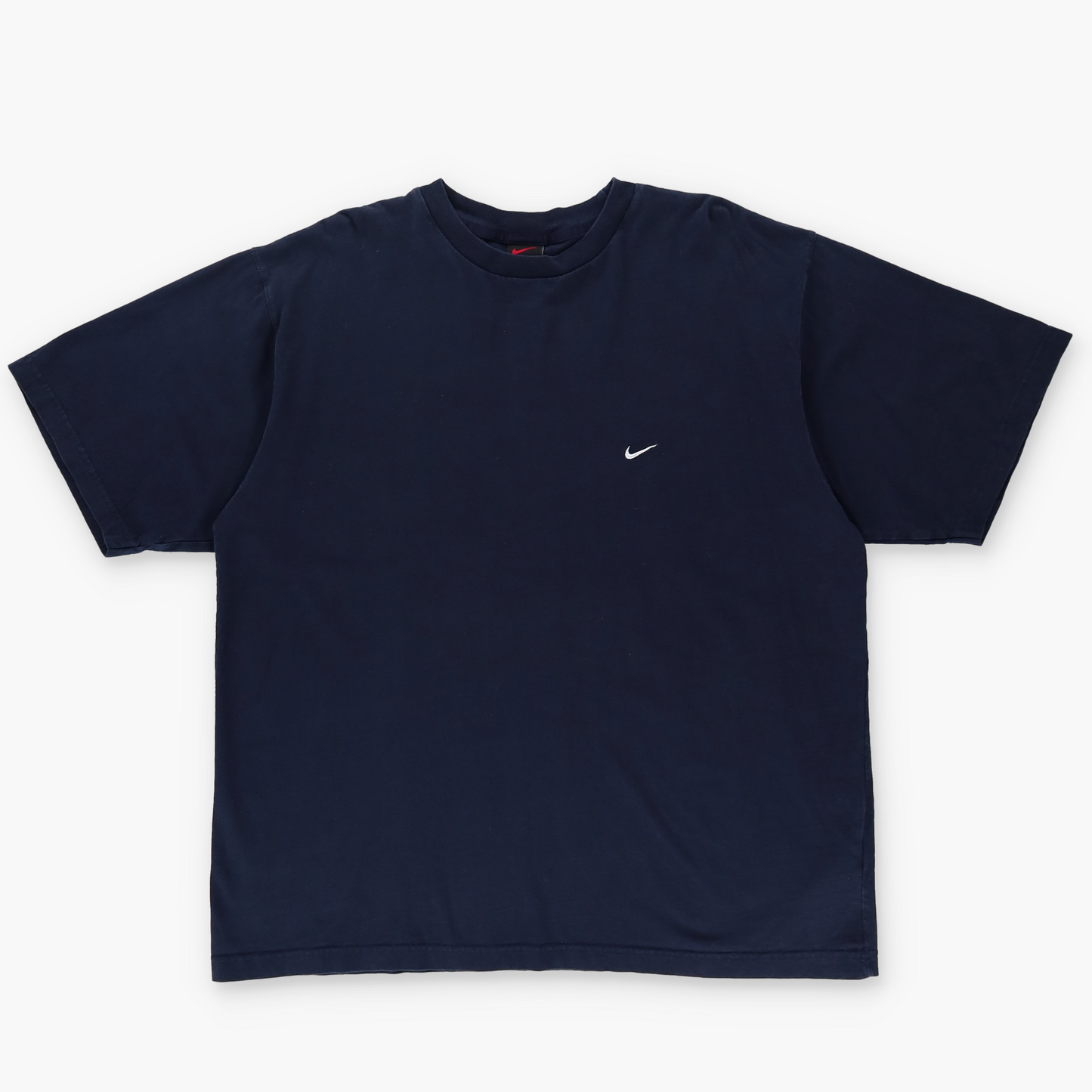 NIKE Embroidered Swoosh Navy & White Greece Made Tee (XL)