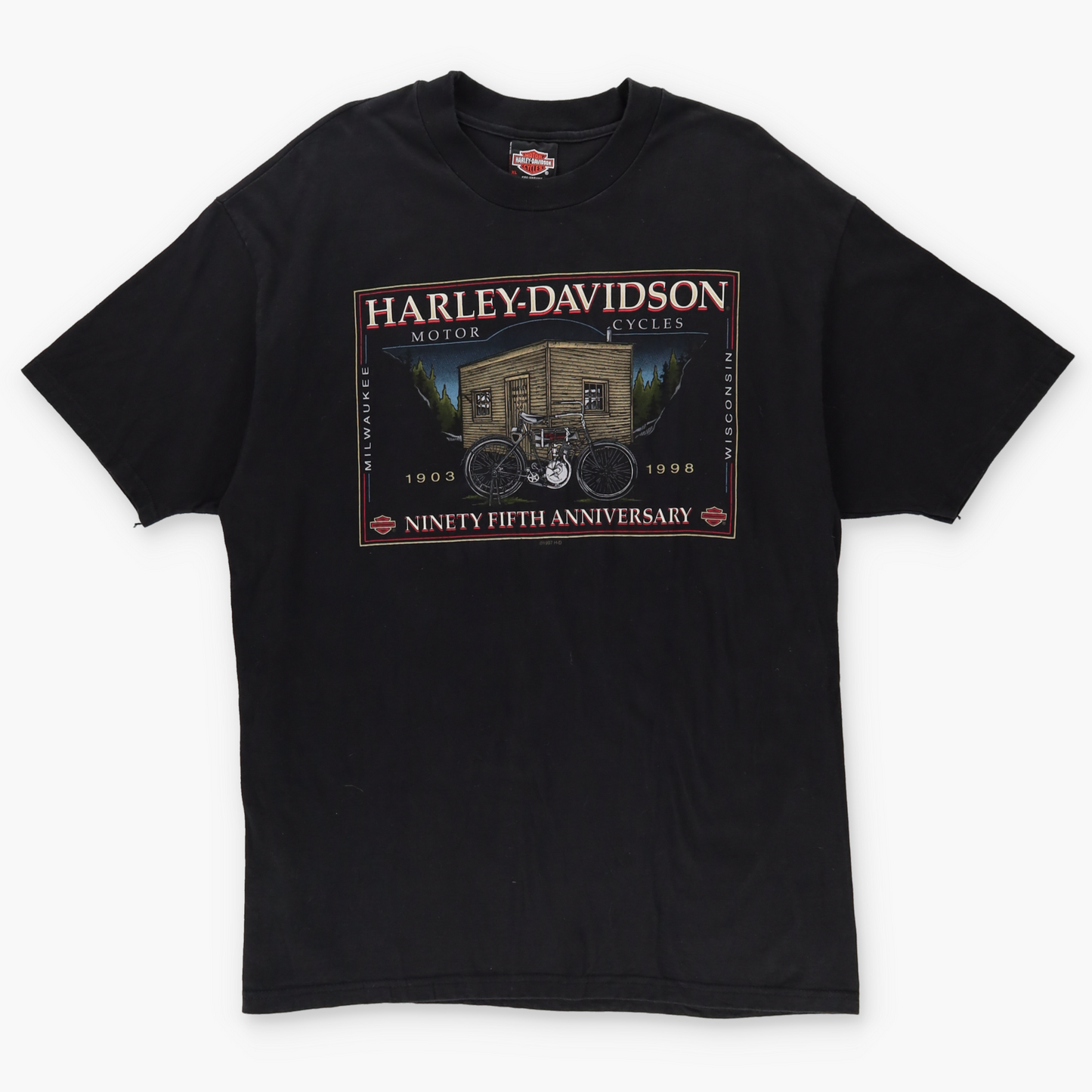 1997 HARLEY DAVIDSON 95th Anniversary Mississippi Motorcycle Tee (XL)
