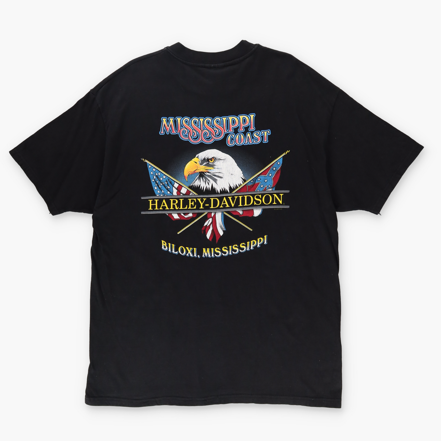 1997 HARLEY DAVIDSON 95th Anniversary Mississippi Motorcycle Tee (XL)