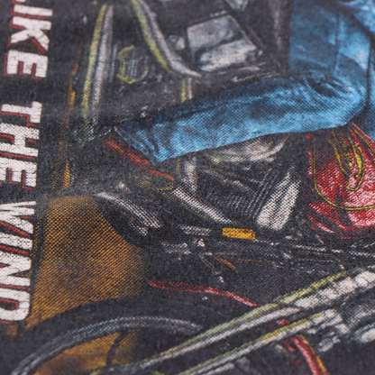 1991 HARLEY DAVIDSON 'Ride Like The Wind' Native American Motorcycle USA Made Tee (L)