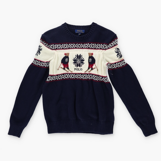 RALPH LAUREN POLO 'Special Edition' Ski Bear Winter Christmas Knit Sweater (XXS-XS)