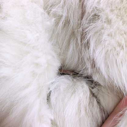 EDWARD GLASSER CHICAGO Vintage Real Fox Fur Clasp Close Long Coat (M)