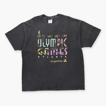 1996 Vintage OLYMPIC GAMES Atlanta Single Stitch Black T-Shirt (XL-XXL)