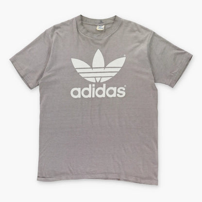 Vintage 80's ADIDAS Single Stitch USA Made 50/50 Trefoil Logo T-Shirt (L)