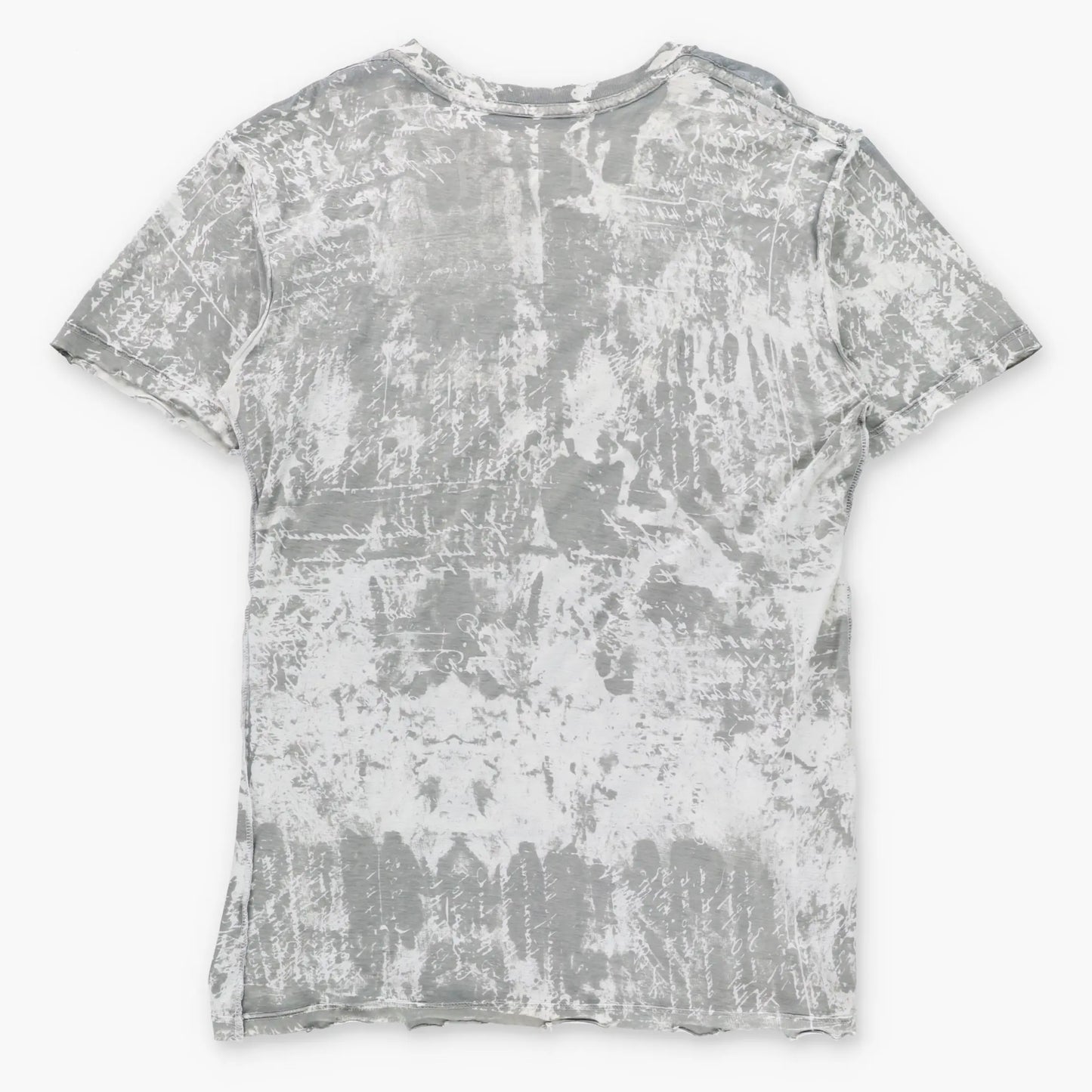 AFFLICTION Velvet Spell Out Logo 'Lost Souls' Reversible USA Made Grey & White Vintage Y2K T-Shirt (L TALL)