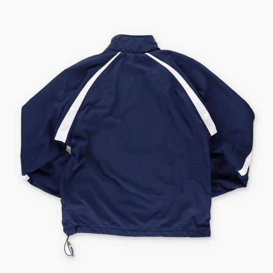 NIKE Embroidered Swoosh Logo Navy & White Windbreaker Jacket (M)