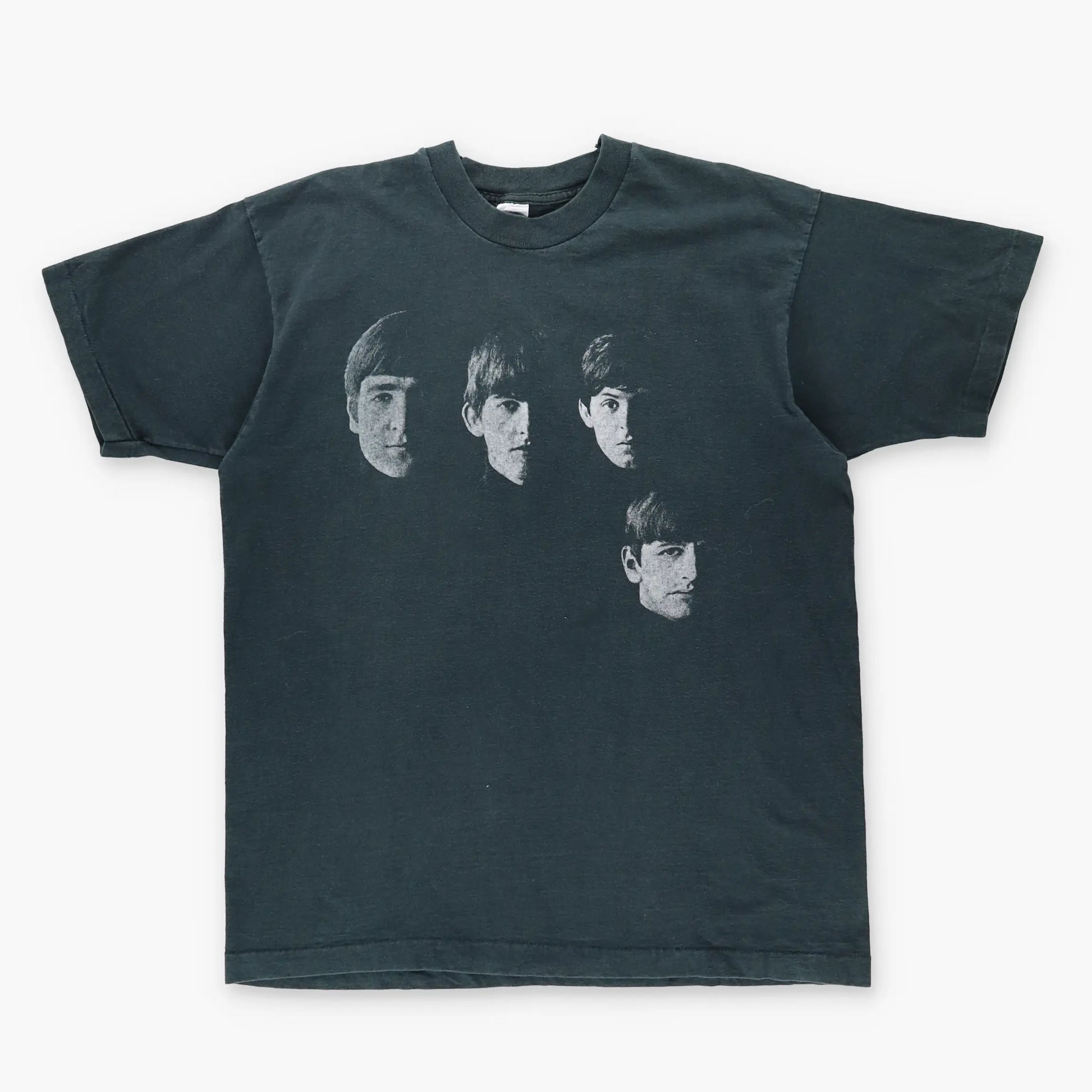1992 BEATLES 'Meet The Beatles!' USA Made Single Stitch Black Band Tee (XL) - Vintage Sole Melbourne
