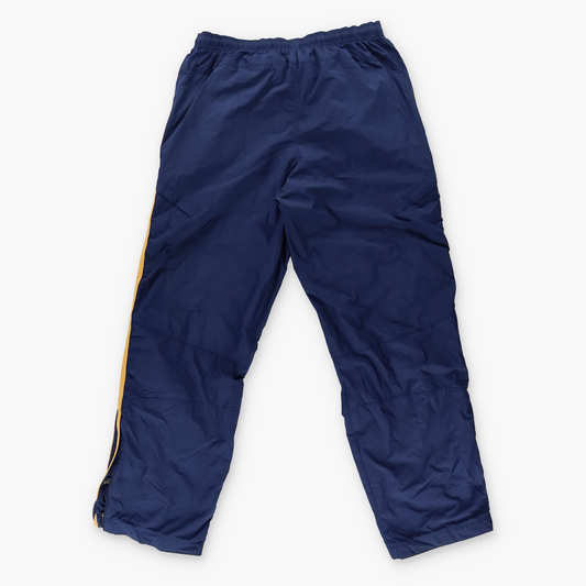 NIKE Embroidered Swoosh Logo Navy & Yellow Track Pants (M)