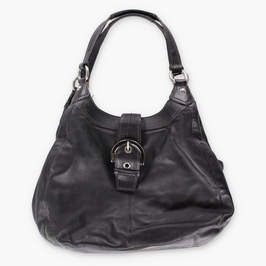 COACH F17092 Soho Madison Lynn Buckle Black Handbag