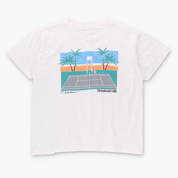 REEBOK Tennis Court Sports Graphic Tee (L)