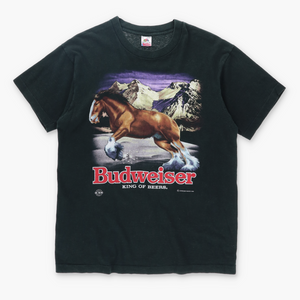 1993 Vintage Budweiser Horse 'King of Beers' USA Made Tee (L)