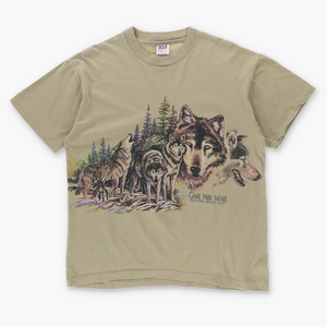 Wolf Pack Game Park Safari Oregon Animal & Nature Tee (L)