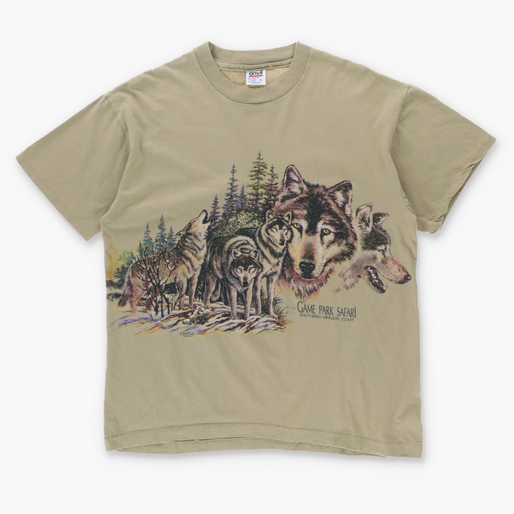 Wolf Pack Game Park Safari Oregon Animal & Nature Tee (L)