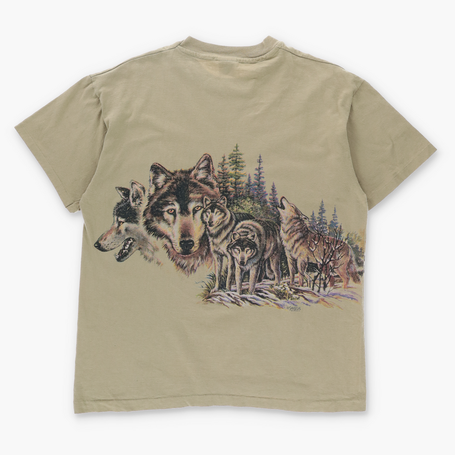 Wolf Pack Game Park Safari Oregon Animal & Nature Tee (L)