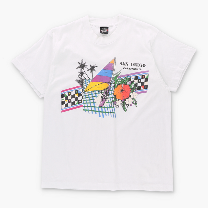San Diego Wing Surfing California Destination 50/50 Tee (M)