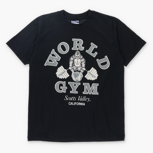 World Gym Gorilla Scotts Valley California USA Made Tee (M-L)