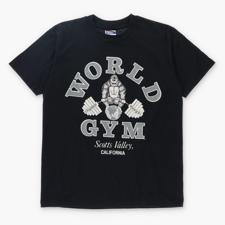 World Gym Gorilla Scotts Valley California USA Made Tee (M-L)