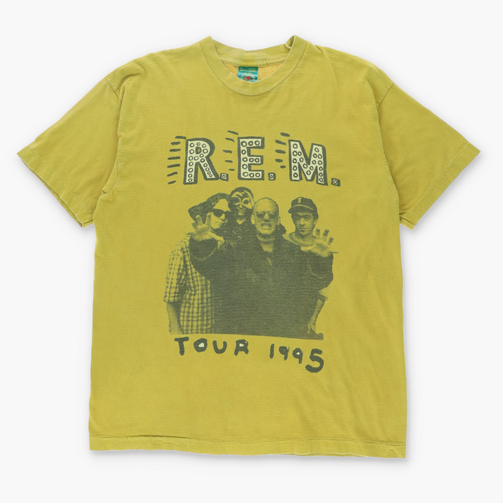 1995 Vintage R.E.M World Tour Band Music Tee (M-L)