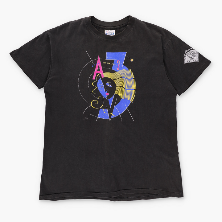 ADOBE Illustrator 3 Tech Vector Graphic Design Art Tee (XL)