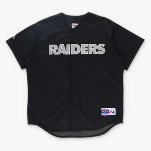 MAJESTIC Las Vegas Raiders Button Up Jersey (XL)