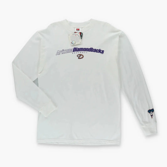 Vintage ARIZONA DIAMONBACKS New With Tags White Long Sleeve Baseball T-Shirt (M) Vintage Sole Melbourne