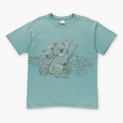 Vintage Koala 'Busch Gardens' Green USA Made Single Stitch T-Shirt (L)