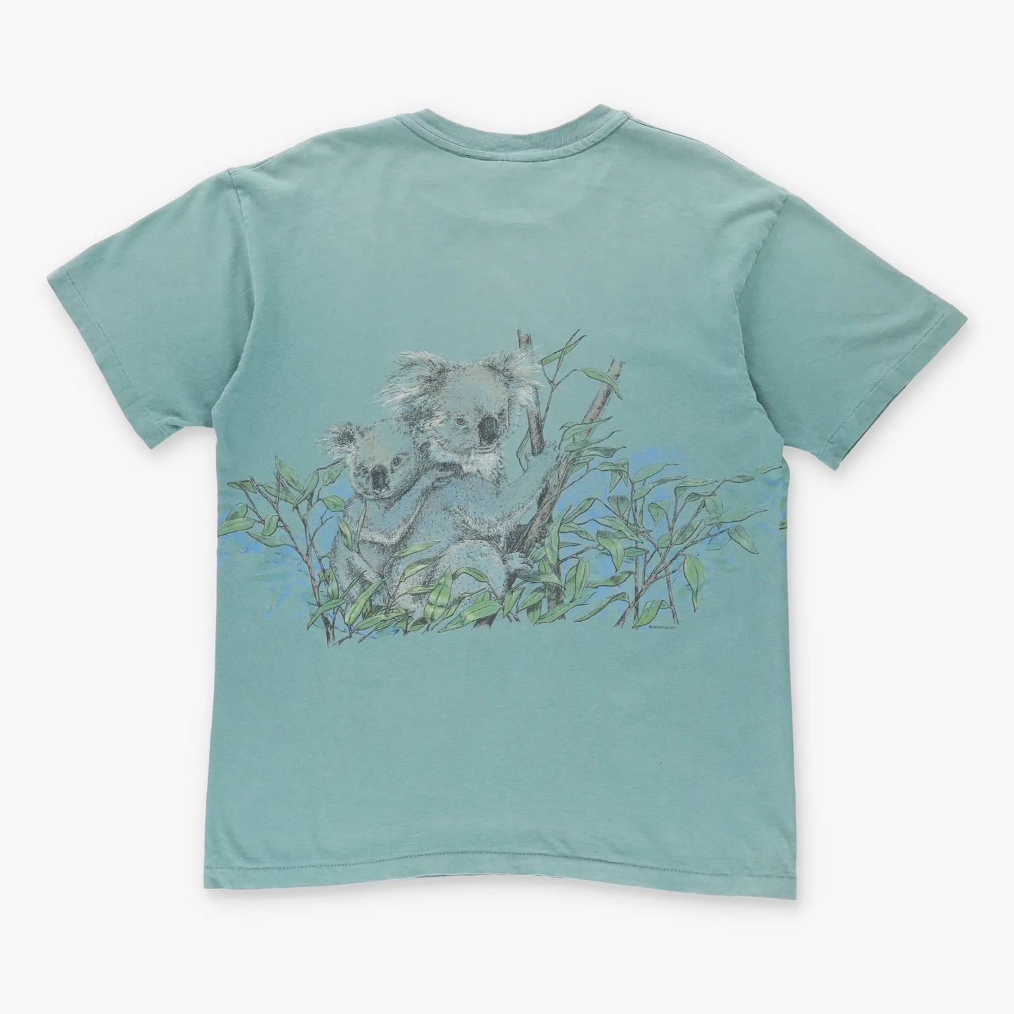 Vintage Koala 'Busch Gardens' Green USA Made Single Stitch T-Shirt (L)
