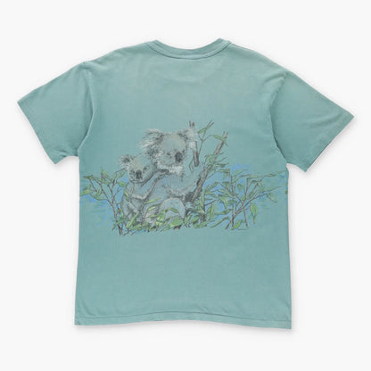 Vintage Koala 'Busch Gardens' Green USA Made Single Stitch T-Shirt (L)