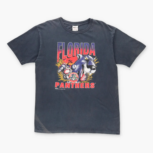 1993 FLORIDA PANTHERS NHL Canada Made Single Stitch  Hockey T-Shirt (XL)