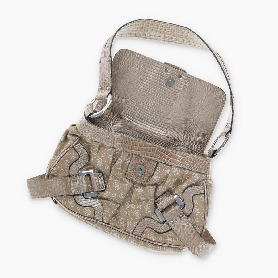 GUESS Monogram Y2K Hobo Shoulder Bag