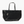 LAUREN RALPH LAUREN 'Classic Tate' Black Leather Tote Bag