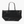 LAUREN RALPH LAUREN 'Classic Tate' Black Leather Tote Bag