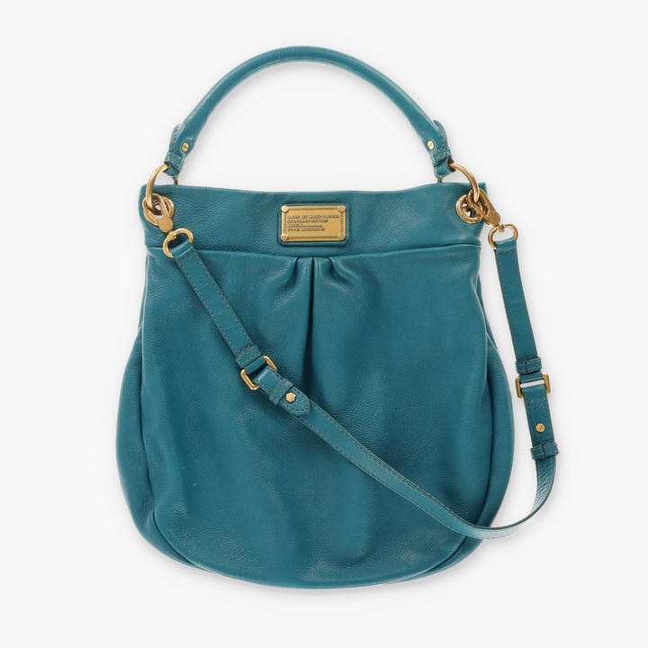 MARC JACOBS 'Q Hillier Hobo' Teal Leather Bag