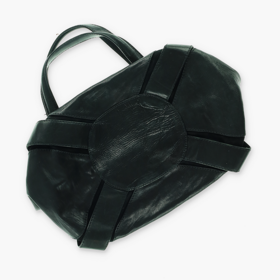 JIMMY CHOO 'Mahala' Black Leather Tote Bag