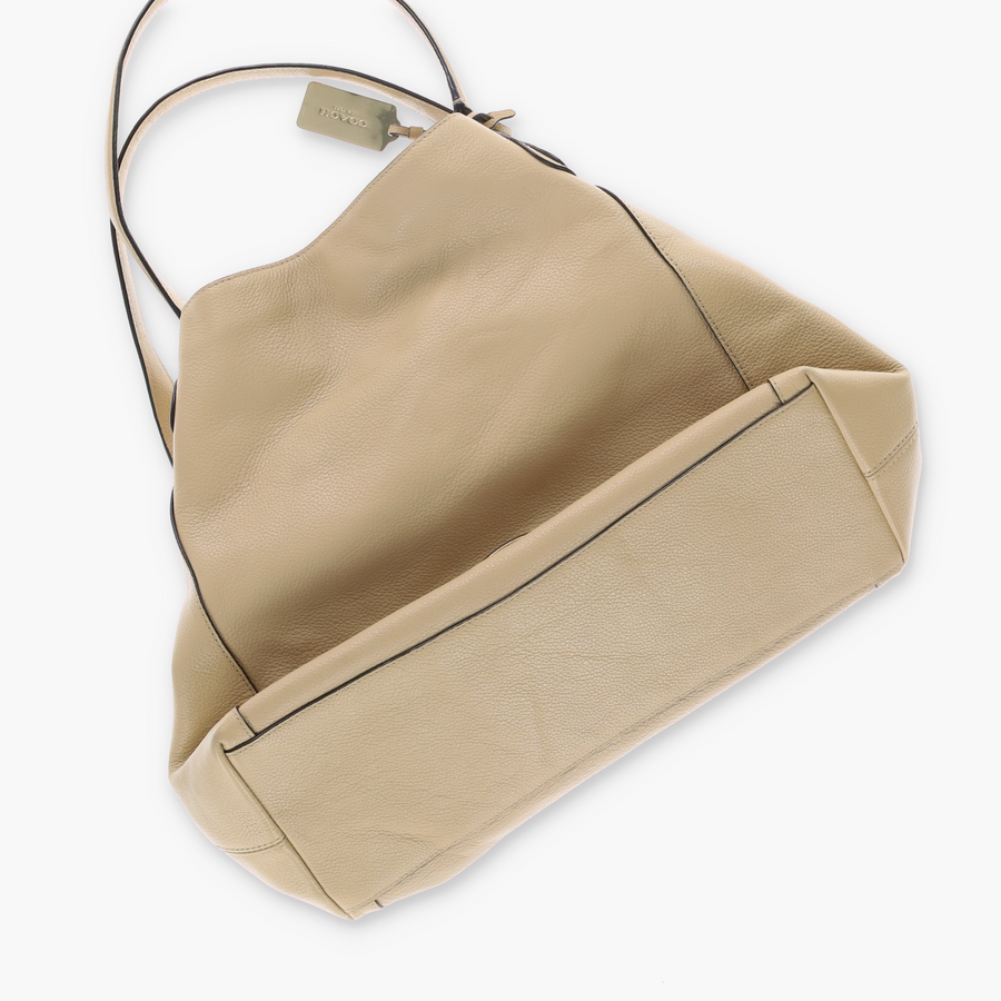 COACH 'Edie' 33547 Beige Leather Hobo Bag