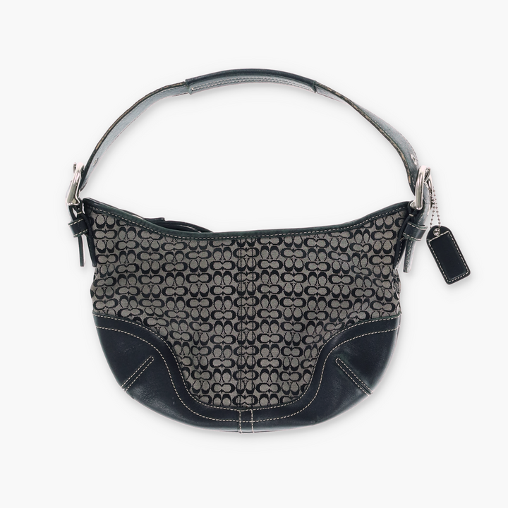 COACH Signature Jacquard 6351 Mini Hobo Bag