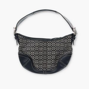 COACH Signature Jacquard 6351 Mini Hobo Bag