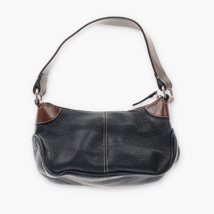 DOONEY & BOURKE Black Brown Leather Shoulder Bag